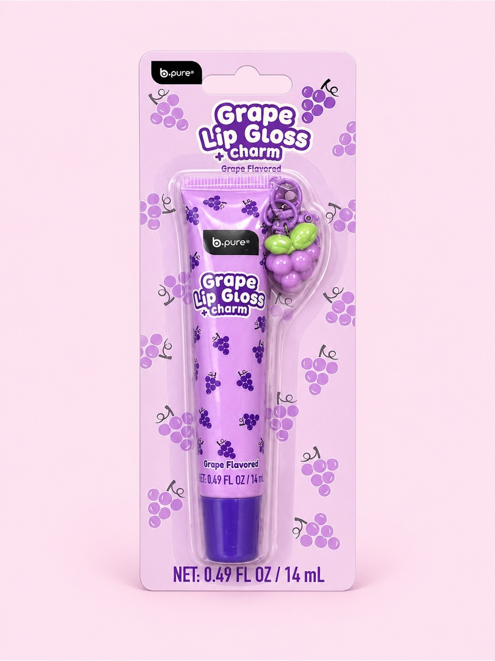 b.pure Grape Lip Gloss with Grape Charm